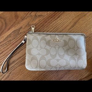 Coach Ivory Wristlet